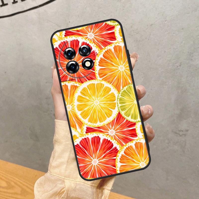 Summer Fruit Orange Case For OnePlus 15 15R 13 13R 13T 12 12R 11 10 10R 10T 8T Nord 5 CE 4 2 3 Lite N20 N30 Cover