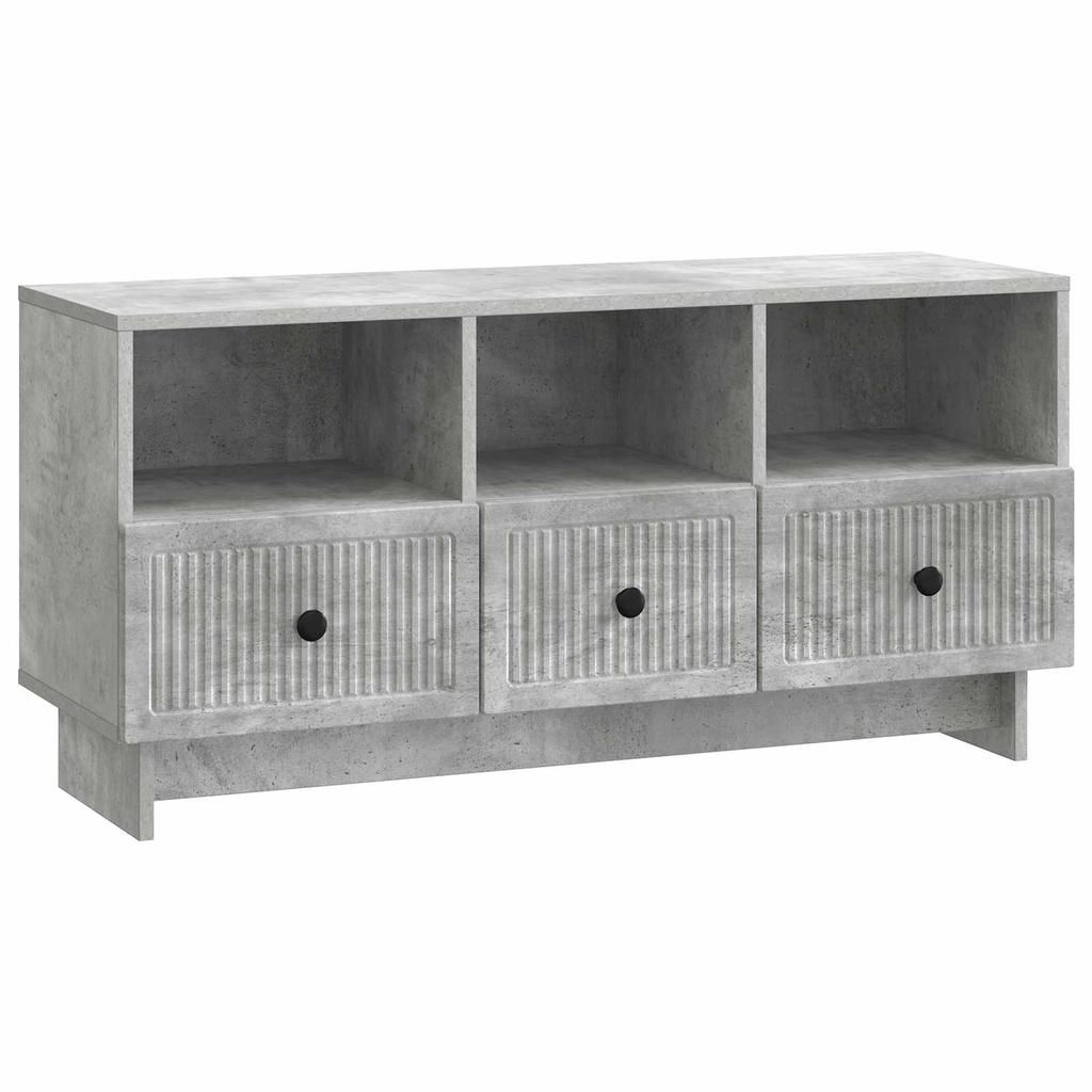 TV Stand Concrete Grey 102 x 34.5 x 50 cm Particleboard