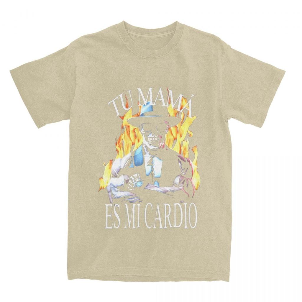 Calacas Chidas Gym T-Shirt TU MAMA ES MI CARDIO Trending T-Shirts Streetwear Tshirt Summer Cotton Comfortable Plus Size Tees