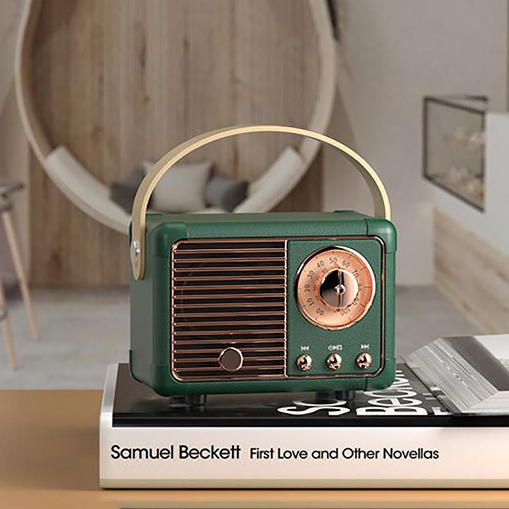 Portable Retro Bluetooth Speaker Mini Wireless Stereo Speaker USB TF AUX Audio