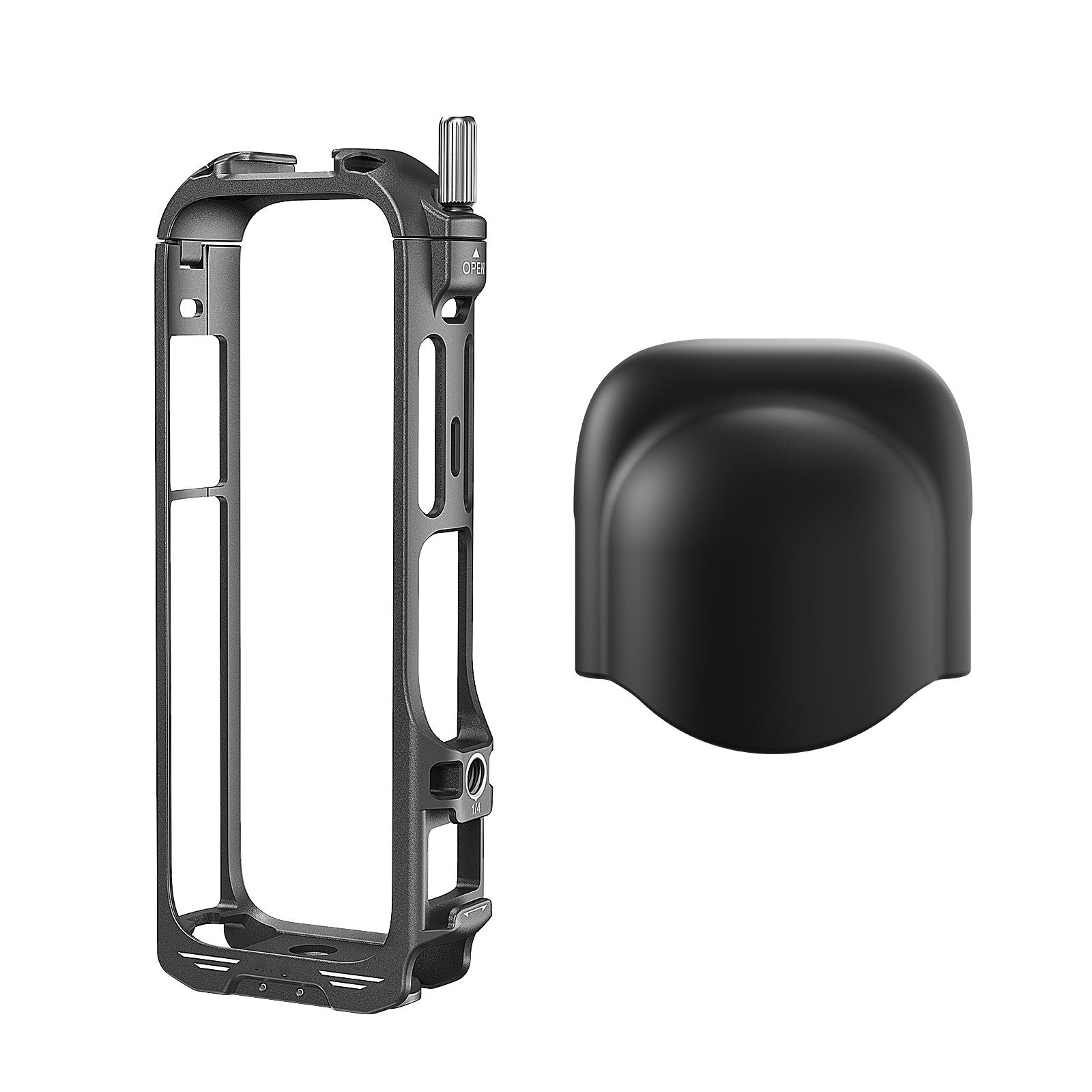 

Camera Strong Mount Protector Frame for Insta360 X4 Case Tripods Adapter Mount Metal Cage Aluminum Lightweight A