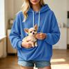 Women's Corduroy Hoodie Loose Fit Casual Long Sleeve Pullover Sweatshirt Top