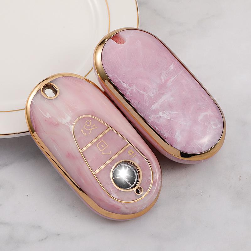 Mercedes-Benz Key Case for C-Class, E-Class, GLA, GLB, and GLE Models - Stylish and Durable