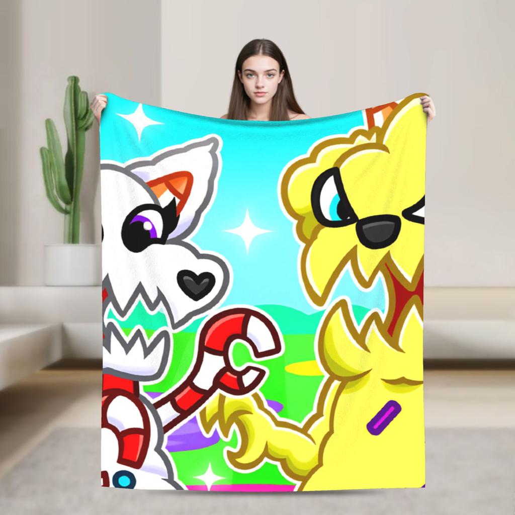 Tylers And Snowi Gaming Blanket  Camping Flannel Throw Blanket For Living Room Warm Soft Customized Quality Bedspread Gift