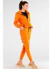 Cotton Zip-up Sweatshirt, Orange L/XL