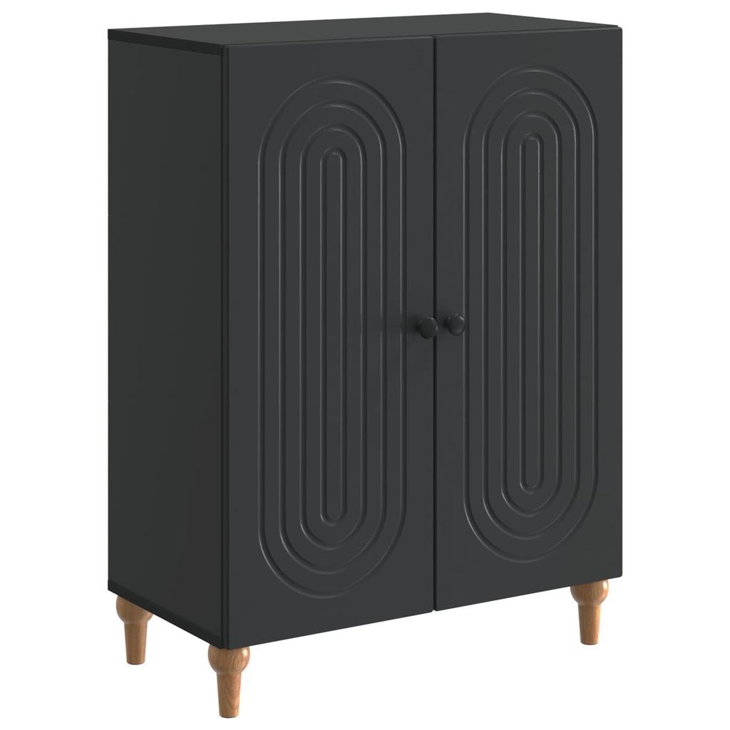 Sideboard Black 66 x 34.5 x 90 cm Particleboard