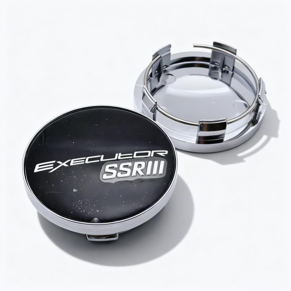 4pcs SSR Executor Logo Badge Car Wheel Center Caps 58MM 54MM Rim Hubcaps Cover SSR Emblem Wheels Hub Cap Replace Car Accessories