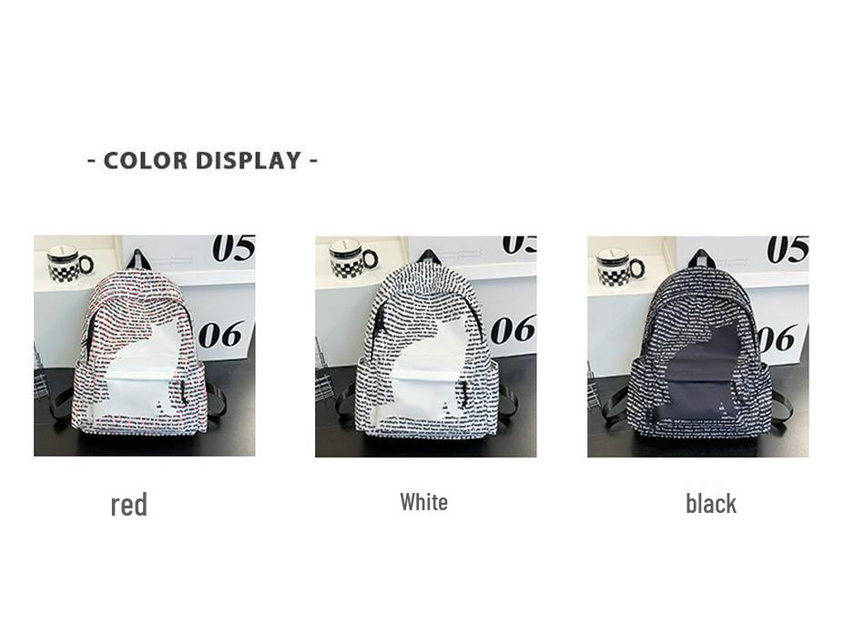 American Trendy Water-Repellent Laptop Backpack for Junior High & High School Students