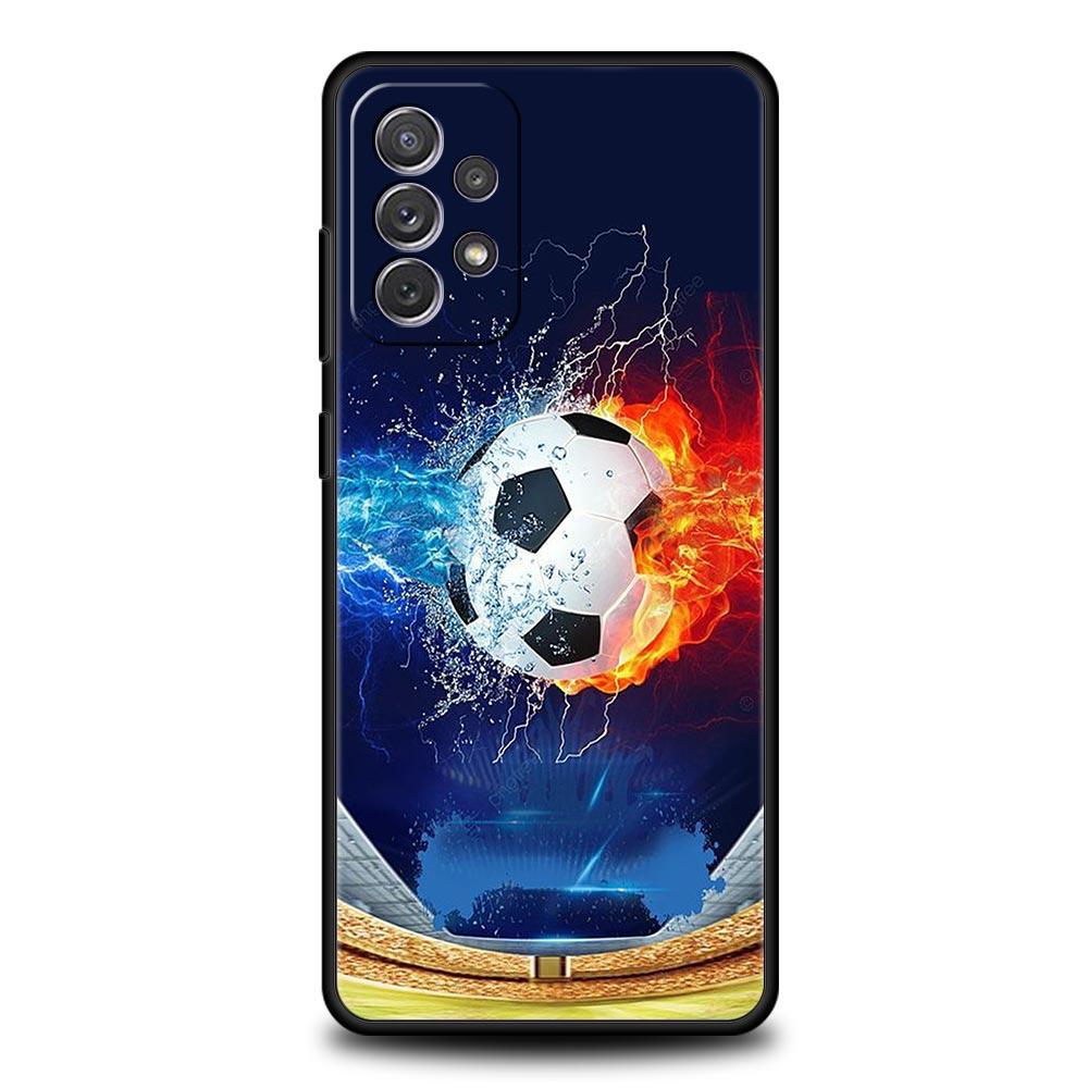 Football Phone Case for Samsung A51 A71 A72 A21S A12 A11 A15 A25 A31 A41 A23 A33 A53 A73 A03S A05S A13 5G A35 A55 Cover