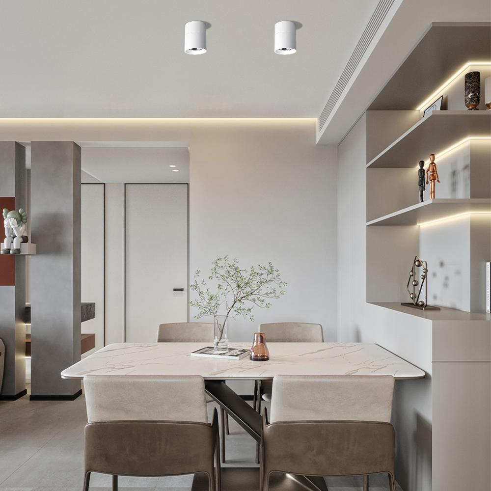 Dimmable LED Downlight Foldable Ceiling Spotlight 10W 15W 20W Surface Mounted Aluminum Spots Lamp For Room Home Kitchen Bathroom