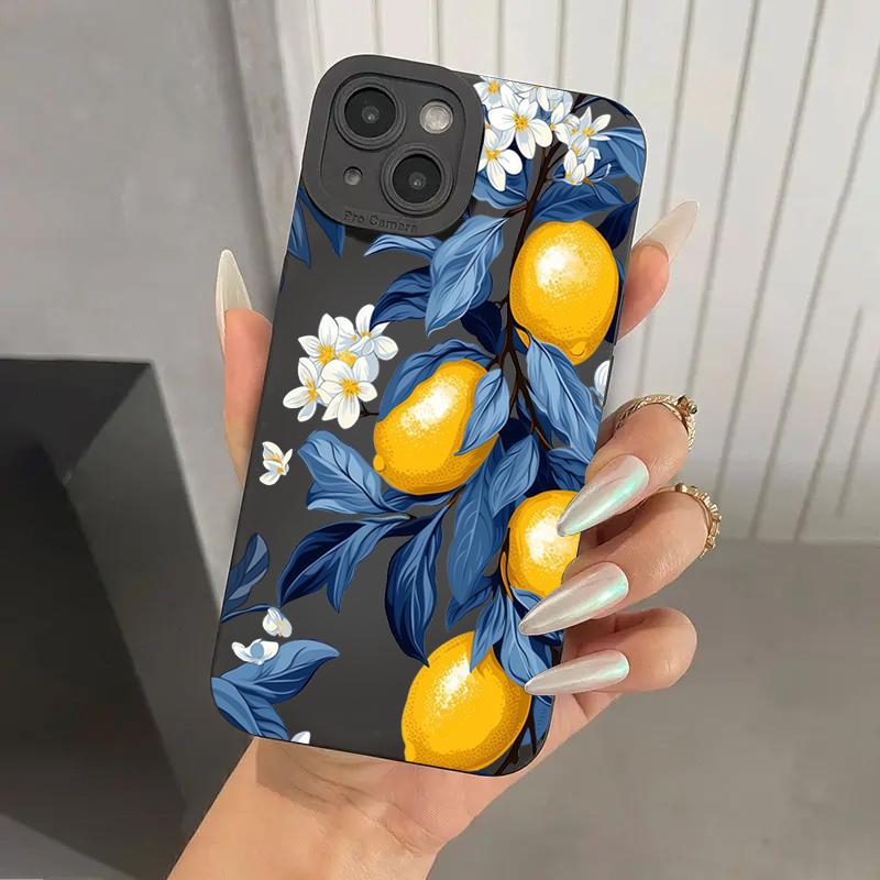 Summer Fruit Lemon Flower Phone Case For Xiaomi Poco F6 F5 X5 M6 X7 Pro Mi 15 14T 13T 12T Pro 14 13 11 Lite 5G NE Soft Cover