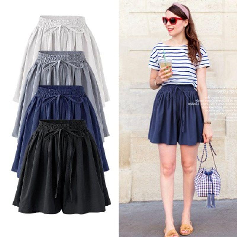 Super Plus Size Wide Legs 100.00kg Loose Korean Style Shorts