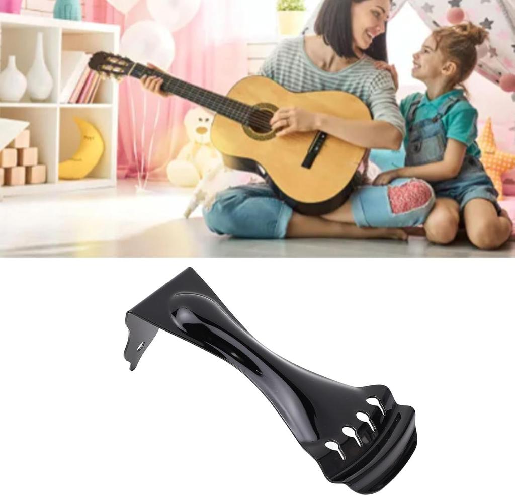 Alloy Guitar Tailpiece, Resonance Box Guitar Tailpiece, Tuning Improver, String Accessory for 4-String Acoustic or Steel Guitar (Style)