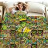 The mask Print Flannel Blanket High Quality Warm Comfortable Cover for All Seasons Perfect for Gifts Home Decor