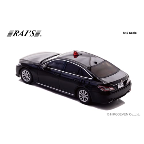 RAI'S 1/43 Scale Toyota Crown (ARS220) 2022 Kanagawa Prefectural Police Traffic Department Traffic Mobile Unit Vehicle (Unmarked Black) Complete Dieca