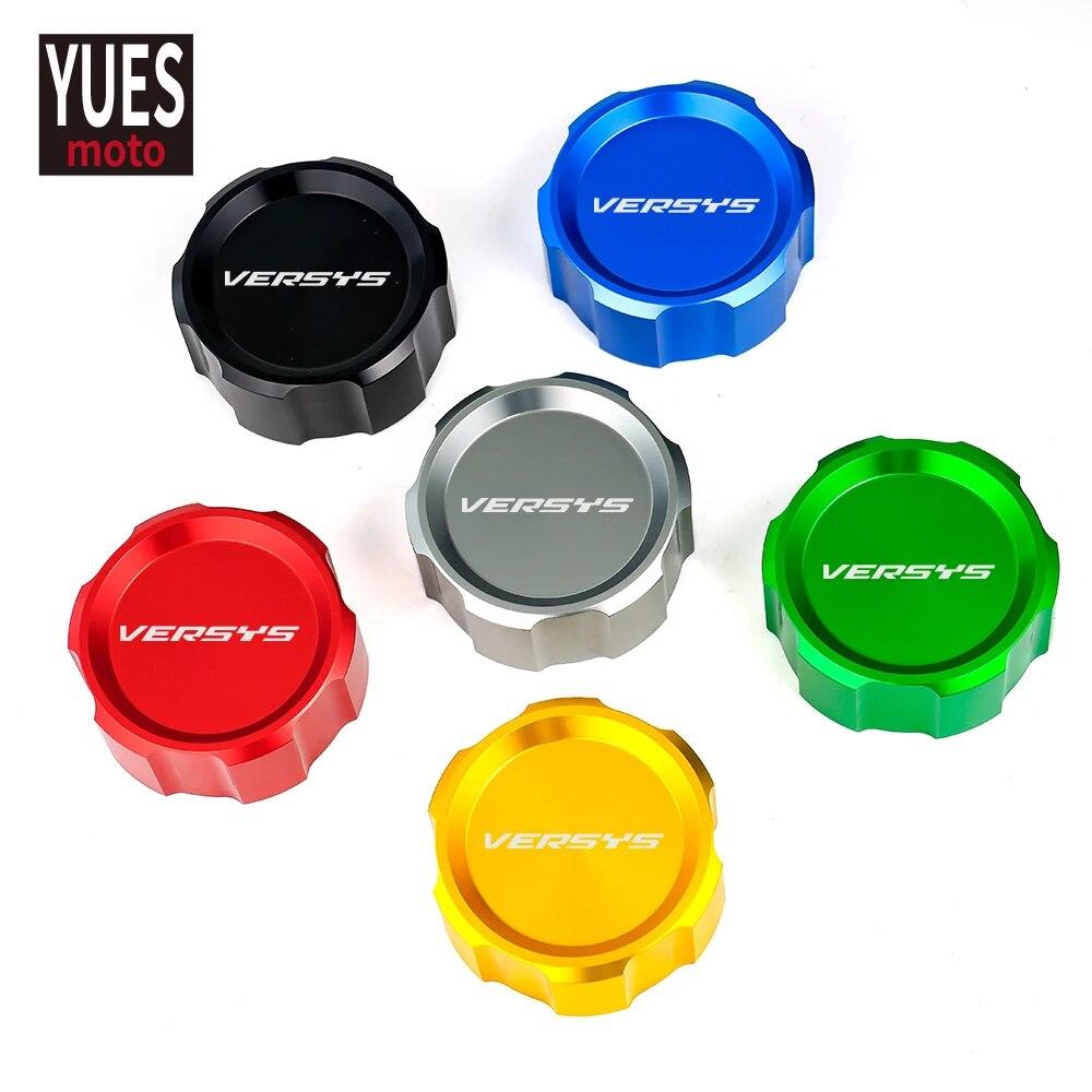 Moto Accessories CNC Rear Brake Fluid Cylinder Master Reservoir Cover Cap For Kawasaki VERSYS 650 VERSYS650 2007-