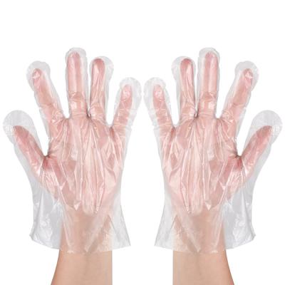 Thick Food Prep Gloves, Disposable PE Plastic Food Grade Safe Kitchen Gloves, One Size Fits Most for Cooking