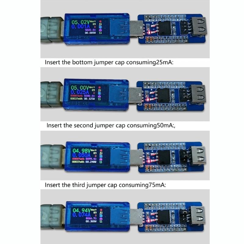 Intelligent USB Current Maintainer For Small Devices Prevents Portable Chargers Auto Turn Off 4 Adjustable Mode