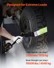Wheel Chock Tie-Down Kit, Tire-Style Trailer Tie Down Strap, Car Tie Down Kit with Flat Hook, Break Strength 4540 Kg & Working Load 1512 Kg Motorcycle