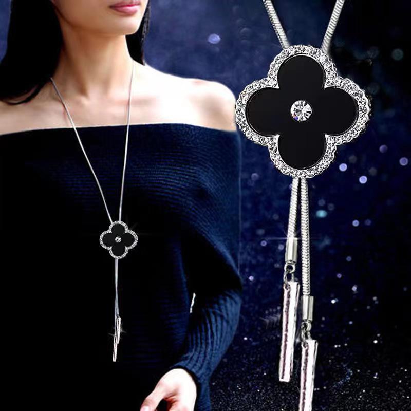 Elegante Quasten-Pulloverkette für Damen - Vielseitiges, hochwertiges europäisches und amerikanisches Design für Herbst/Winter-Mode