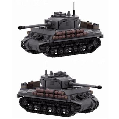 M4A2E8 Sherman Kettenfahrzeug Modell Sherman Fury Bausteine Sets DIY Zusammengebautes Modell für Kinder Erwachsene Geschenk