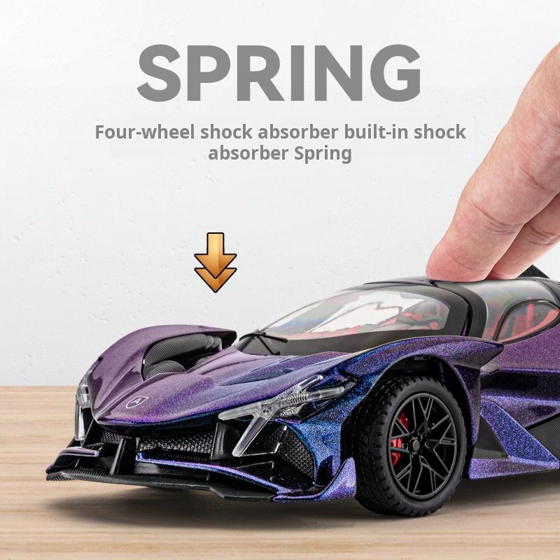 1:24 Apollo EVO God of the Sun Alloy Sports Super Car Model Die-Cast Simulation Collectible Decoration Car Lovers Light & Sound