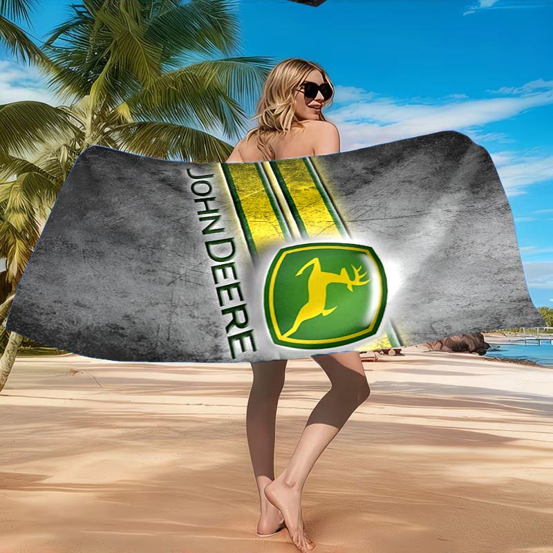 John Deere Design Beach Towel, Quick-drying, Easy to Care for, Suitable for Both Fitness and Beach Vacations,Sports Essential