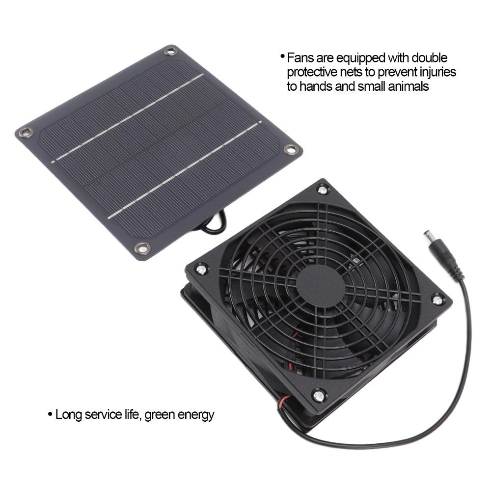 3W Solar Ventilation Fan Weatherproof Outdoor Solar Fan Solar Powered Exhaust Fan  Chicken Coop