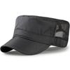 Mens Baseball Cap Big Head Summer Sun Hats Breathable Mesh Panel Flat Top Cap for Men