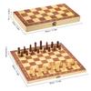 Schachspiel aus Holz, Internationales Schach, Unterhaltungsspiel, Schachspiel mit Klappbrett