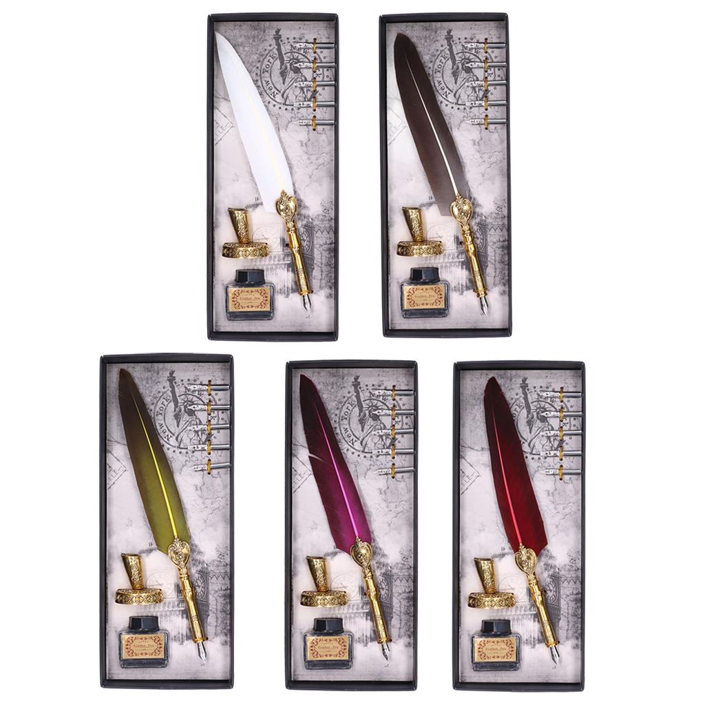 Pen Fluent Comfortable Writing Vintage Elegance Exquisite Workmanship Quill Pen for
