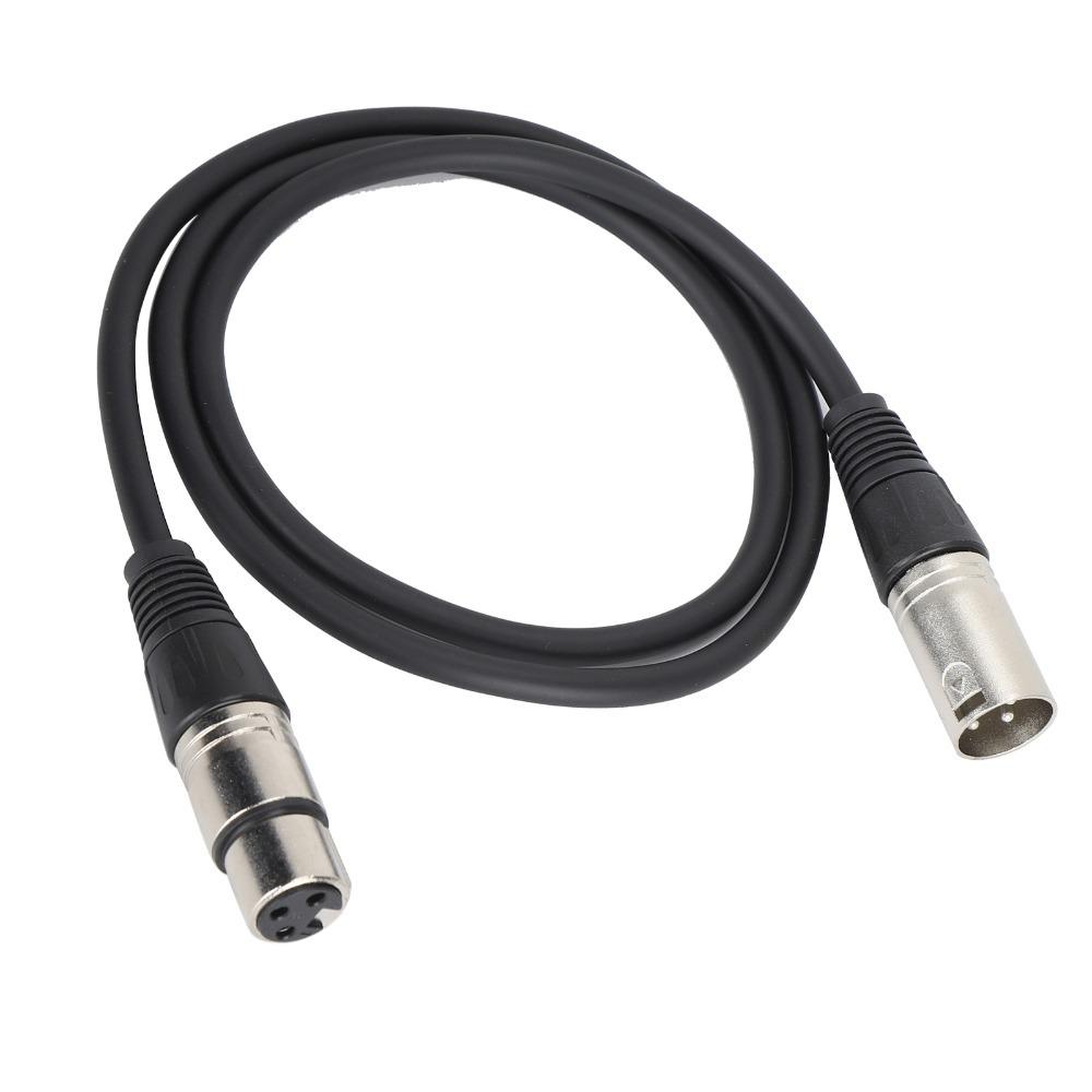 1m/3.3ft Microphone Cable 3Pin XLR Male to 3Pin XLR Female Male to Female Cable for Speakers
