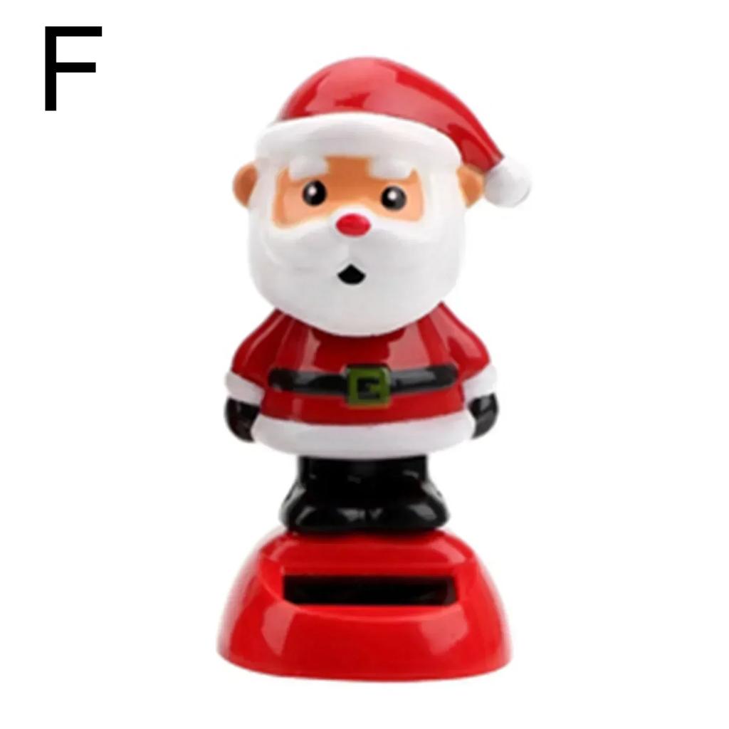 New Arrival Christmas Car Ornament Solar Ornament Bobblehead Doll Christmas Modeling Ornament Gift Creative Interior Car Supplie