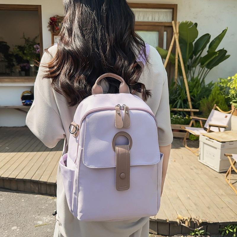 School bag ins fashion travel lightweight backpack Korean version college student class school bag casual versatile backpack