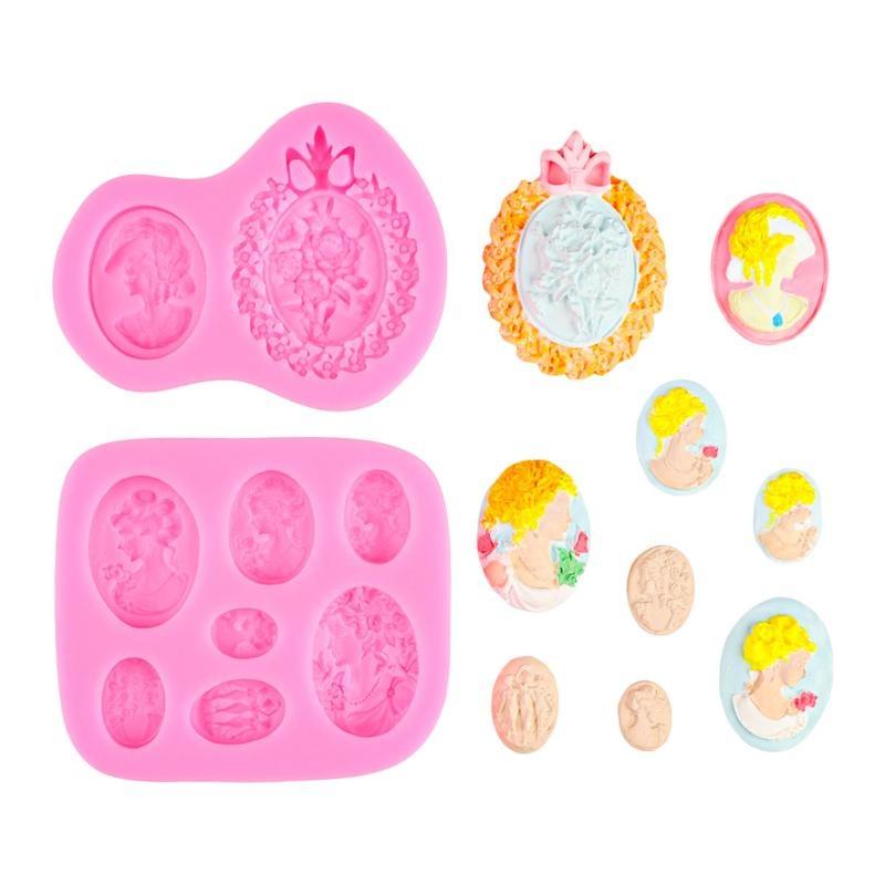 Cameo Collection Portrait Silicone Sugarcraft Mold Fondant Cake Decorating Tools