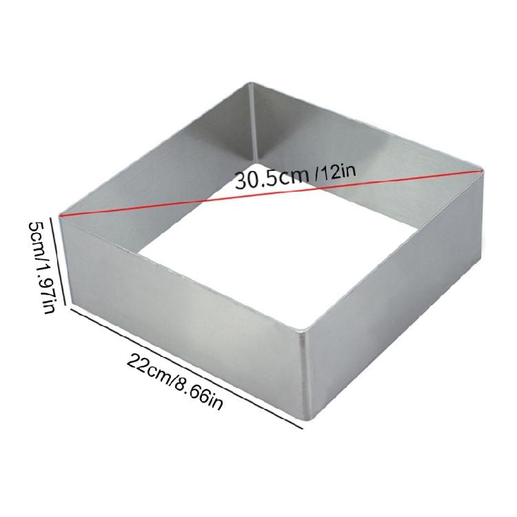 Cake Molds Rings Square Mousse Mold Stainless Steels Cake Rings  Square Cake Mold Bakewares for Home Baking Tool