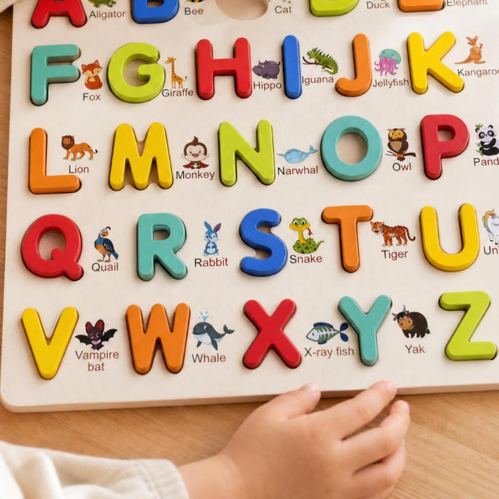 3D Educational Matching Learning Board Hands-on Wooden Puzzle with