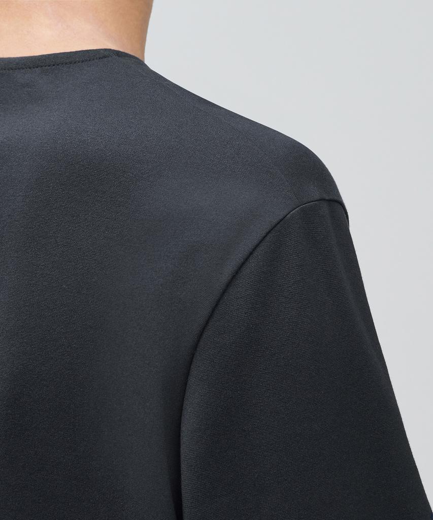 Musinsa Standard Ponte Crew Neck Long Sleeve T-Shirt [Dark Gray]