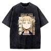 Boku No Hero Academia Vintage Washed cotton tshirt men graphic hip hop Comfortable shirt Classic Retro aesthetic 2000s graphic