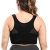 Women Solid Color Posture Bras Front Closure Bras With Back Support Full Coverage Wireless Bras Adjustable