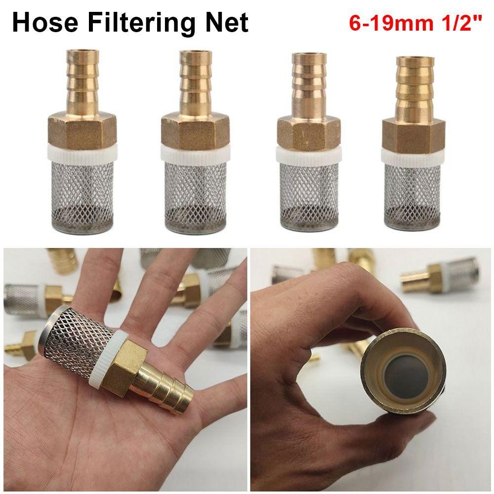 1Pcs New 6-19mm 1/2" Hose Filter Brass Strainer Car Wash Filtering Net Stainless Steel Sprayer Pump Mesh Filter