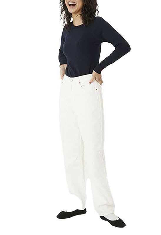 HOLLYWOOD RANCH MARKET Stretch French Rib Long Sleeve T-Shirt (XL, Navy)