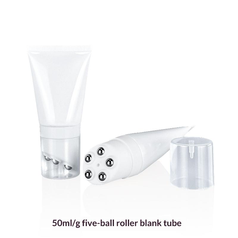 50/80G Five Stainless Steel Ball Massage Bottle Neck Cream Body Lotion Packaging Massage Cream Repeatable Plastic Container
