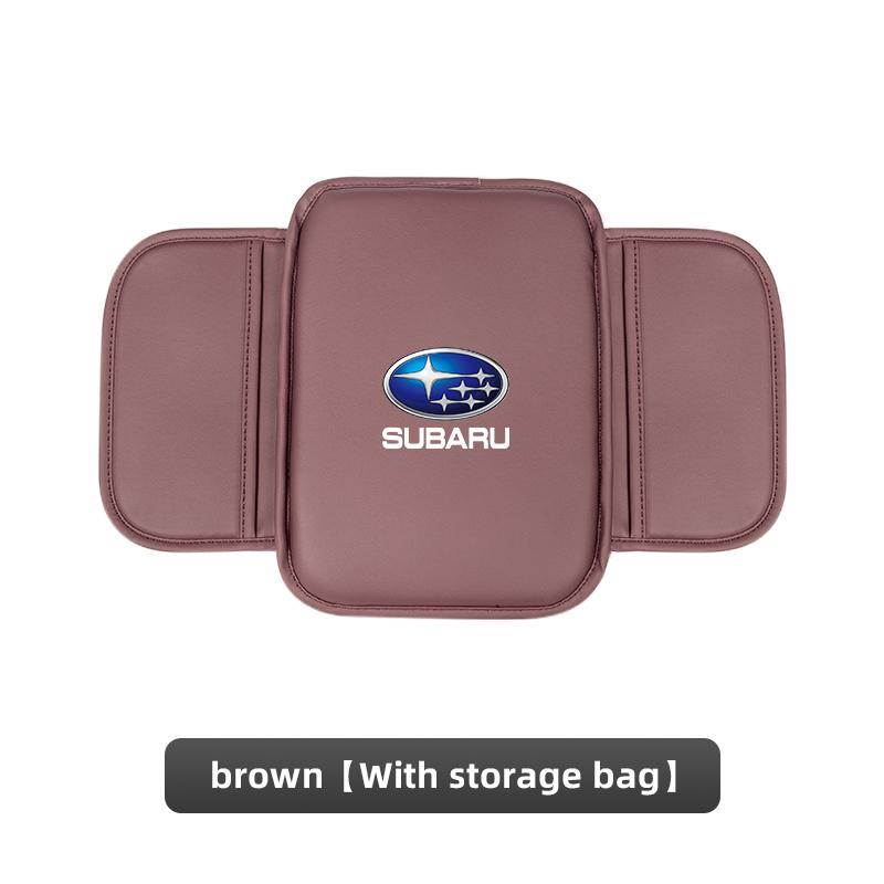 Car Armrest Mat Center Console Leather Protection Cushion For Subaru STI Forester Impreza Legacy Outback XV BRZ WRX Tribeca X333