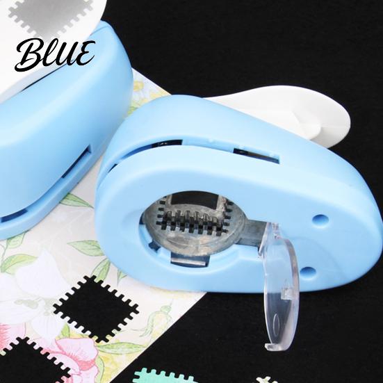 DIY Craft Puncher Postage Stamp for Paper Crafts Rectangular Decorative Shapes Punch Lever Shape Cutter Action Scrapbooking Card Making Gift Tags