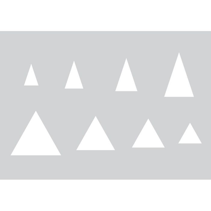 Gabarit pour pâte polymère A5 Triangle