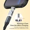 Adaptateur USB-C Rotatif, Charge Rapide 240W, Prend en Charge le Transfert de Données Haute Vitesse Convertisseur Type-C vers USB-C Mâle vers Femelle