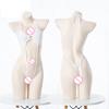 Sexy Bodysuits Sexy Lingerie Uniform Romper Women Open Crotch Tops Jumpsuit Pajamas