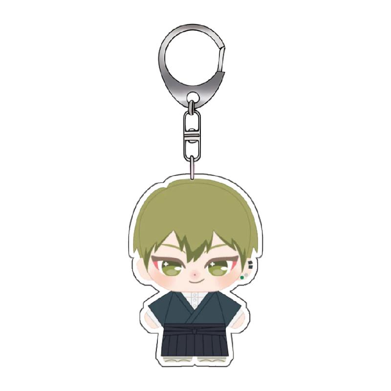 Porte-clés Acrylique pour Jjk Yuji Itadori Megumi Fushiguro Yuta Okkotsu Version Q Décoration de Sac à Dos DIY Pendentif Cadeau Exquis
