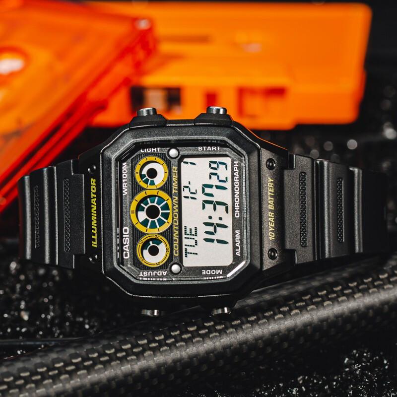 Casio Men YOUTH Black Watch AE-1300WH-1A AE-1300WH-1A
